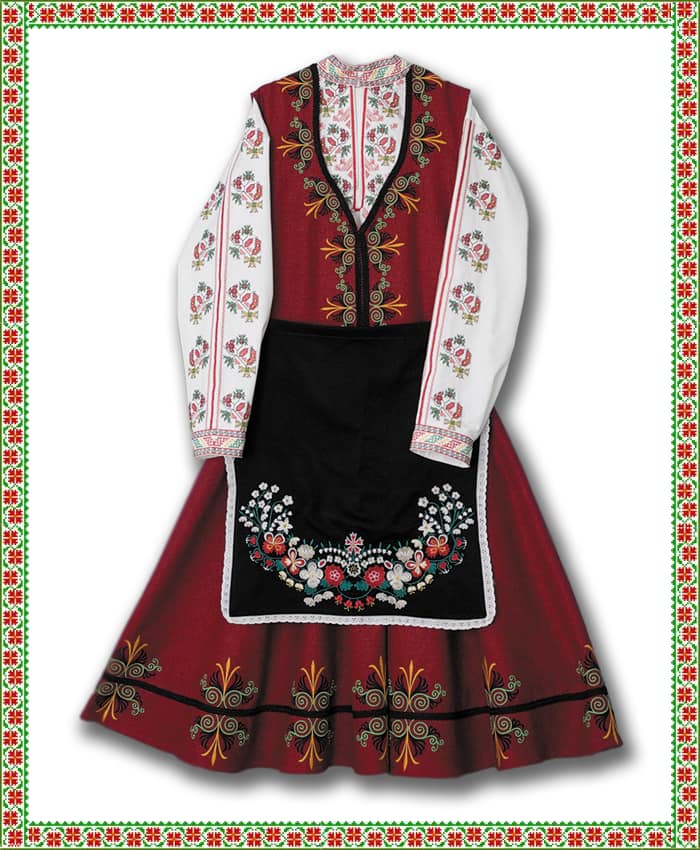 a traditional Bulgarian garb for women