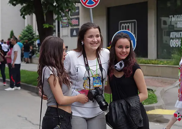 me and a couple of friends while I was working as a photographer at the carnival in my home town