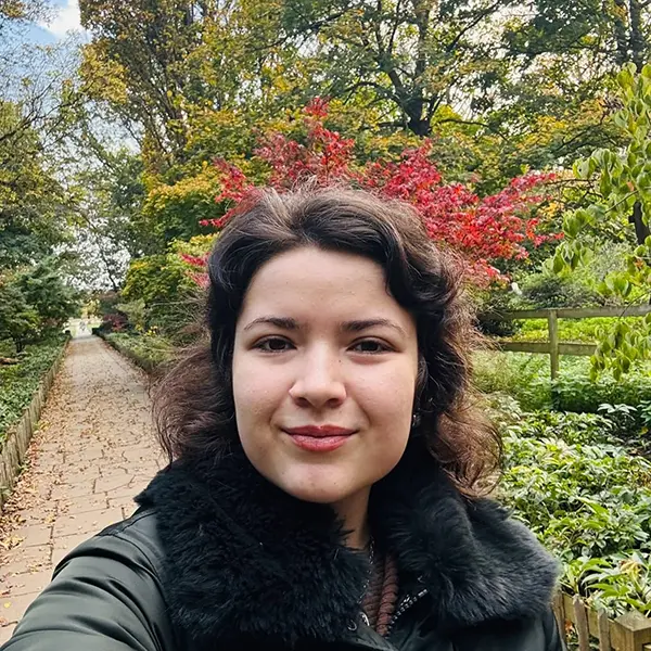 me smiling the camera